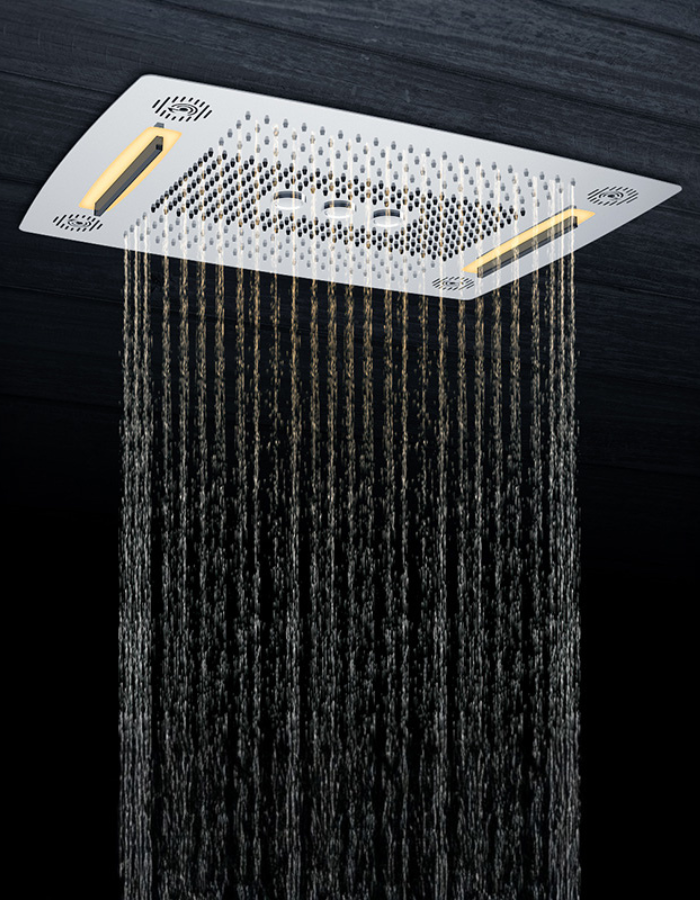 Colston Concealed Showers — In-built concealed shower systems with LED ambient lighting
