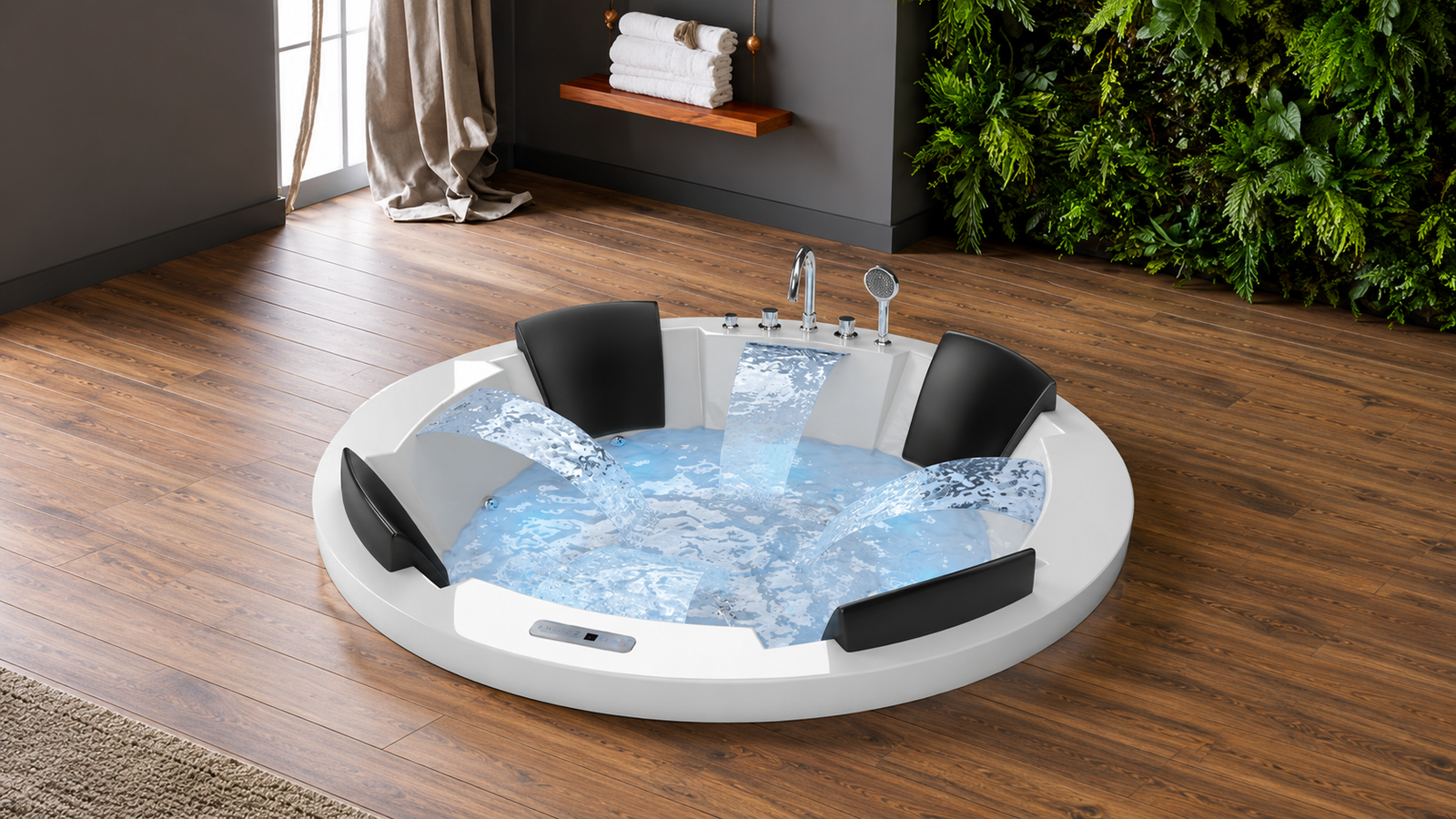 Colston Intelligent Bathroom — Smart shower and sensor fixture integration in luxury bathroom